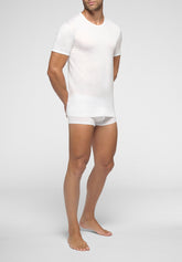 Maglietta Girocollo in Filo di Scozia Active - Bianco - 0020 bianco | Perofil