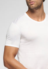 Maglietta Girocollo in Filo di Scozia Active - Bianco - 0020 bianco | Perofil