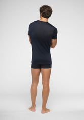 Maglietta Girocollo in Filo di Scozia Active - Blu - 0023 blu | Perofil
