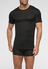 Maglietta Girocollo in Filo di Scozia Active - Nero - 0031 nero | Perofil