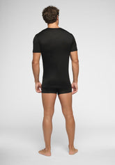 Maglietta Girocollo in Filo di Scozia Active - Nero - 0031 nero | Perofil