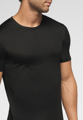 Maglietta Girocollo in Filo di Scozia Active - Nero - 0031 nero | Perofil