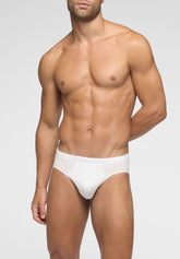 Slip Medio in Cotone Pima Bipack - Bianco - 0020 bianco | Perofil