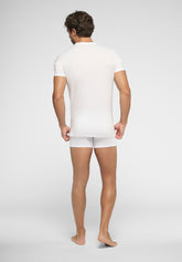 Maglia Girocollo in Cotone Pima Bipack - Bianco - 0020 bianco | Perofil