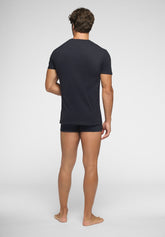 Maglia Girocollo in Cotone Pima Bipack - Blu - 0023 blu | Perofil