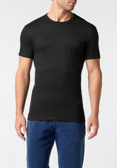Maglietta Girocollo in Caldo Cotone Warm Fashion - Nero - 0031 nero | Perofil