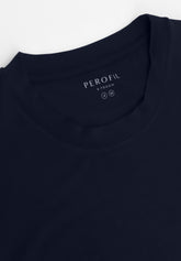 Maglia Manica Lunga Girocollo in Modal Elasticizzato Color X-Touch - Blu - 0023 blu | Perofil