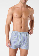 Boxer in Popeline di Cotone Gange Colors Bipack - Fantasia Quadri e Fantasia Righe - 2140 quadro/riga | Perofil