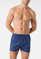 Boxer in Popeline di Cotone Gange Colors Bipack - Fantasia Righe e Pois - 2144 riga/pois | Perofil