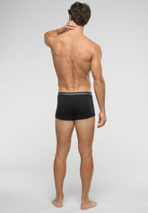 Boxer Shorts in Stretch Cotton Match Bipack - Black - 0031 nero | Perofil