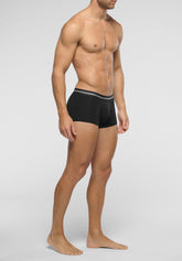 Boxer Shorts in Stretch Cotton Match Bipack - Black - 0031 nero | Perofil