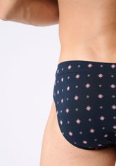 Slip Mini in Cotone Elasticizzato - Fantasia Cravatteria Blu - S275 st.cravatteria blu | Perofil