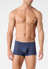 Stretch Modal Push-Up Boxer Shorts X-Touch - Blue Mélange - 4030 blu melange | Perofil