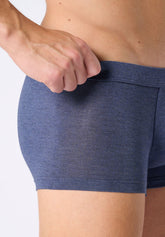 Stretch Modal Push-Up Boxer Shorts X-Touch - Blue Mélange - 4030 blu melange | Perofil