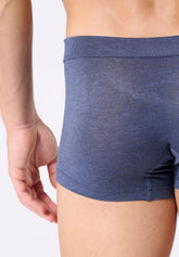 Stretch Modal Push-Up Boxer Shorts X-Touch - Blue Mélange - 4030 blu melange | Perofil