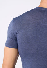 Maglietta Girocollo in Modal Elasticizzato X-Touch - Blu Melange - 4030 blu melange | Perofil