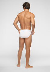 Slip Medio in Cotone elasticizzato Match Bipack - Bianco - 0020 bianco | Perofil