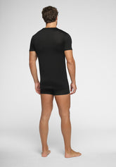 Maglietta Scollo a V in Filo di Scozia Active - Nero - 0031 nero | Perofil