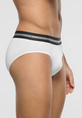 Medium Briefs Elasticized Cotton Match Bipack - White - 0020 bianco | Perofil