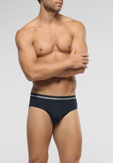 Medium Briefs Elasticized Cotton Match Bipack - Blue - 0023 blu | Perofil