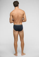 Medium Briefs Elasticized Cotton Match Bipack - Blue - 0023 blu | Perofil