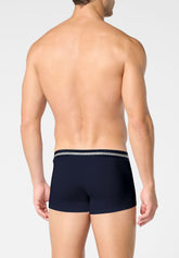 Boxer Parigamba in Cotone Elasticizzato Logo Match Bipack - Blu - 0023 blu | Perofil