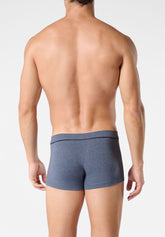 Boxer Short in Cotone Elasticizzato Match Tripack - Blu Melange - 4030 blu melange | Perofil