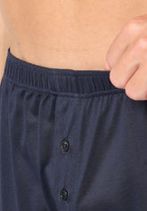 Mercerised Cotton Boxer Shorts - Blue - 0023 blu | Perofil