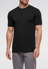 T-shirt Girocollo in cotone elasticizzato Dry Cotton con fibra COOLMAX® EcoMade - Nero - 0031 nero | Perofil