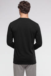 Maglia Manica Lunga in cotone elasticizzato Dry Cotton con fibra COOLMAX® EcoMade - Nero - 0031 nero | Perofil