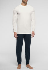 Maglia Manica Lunga in cotone elasticizzato Dry Cotton con fibra COOLMAX® EcoMade - Bianco - 1010 off white | Perofil