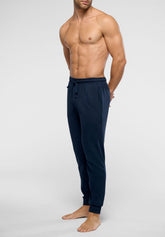 Long Winter Cotton Trousers Heritage - Blue - 0023 blu | Perofil