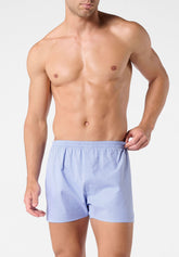 Boxer in Popeline di Cotone Gange Colors Bipack - Micro Fantasia e Fantasia Righe - 2143 micro fantasia/riga | Perofil