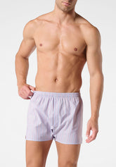 Boxer in Popeline di Cotone Gange Colors Bipack - Fantasia Righe e Pois - 2144 riga/pois | Perofil