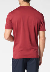 T-Shirt Girocollo in Filo di Scozia Piquet - Sangria - 1354 sangria | Perofil