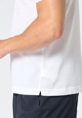 Polo senza bottoni in Filo di Scozia Piquet - Bianco - 0020 bianco | Perofil