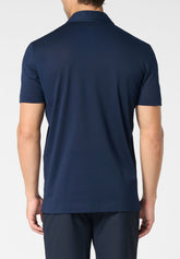 Polo senza bottoni in Filo di Scozia Piquet - Blu - 0023 blu | Perofil