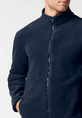 Giubbino Full Zip in Caldo Pile - Blu - 0023 blu | Perofil