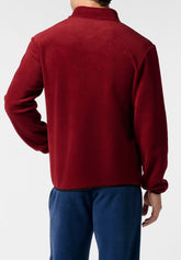 Giubbino Full Zip in Caldo Pile - Cherry Melange - 0434 cherry melange | Perofil