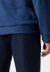 Tuta con Cappuccio in Punto Milano Soft Touch - Denim Melange - 0421 denim melange | Perofil