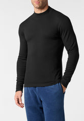 Maglia Manica Lunga Lupetto in Microcotton Warm Fashion - Nero - 0031 nero | Perofil