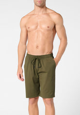 Technical Fabric Non-iron Bermuda Shorts - Botanical Green - 2128 vegetale | Perofil