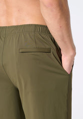 Technical Fabric Non-iron Bermuda Shorts - Botanical Green - 2128 vegetale | Perofil