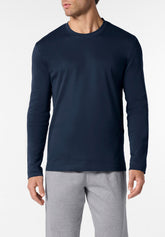 Maglia Manica Lunga in Cotone Invernale Serie Heritage - Blu - 0023 blu | Perofil