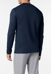 Maglia Manica Lunga in Cotone Invernale Serie Heritage - Blu - 0023 blu | Perofil