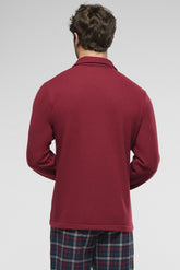 Soft Touch Milano Knit Overshirt Jacket - Ruby - 0504 rubino | Perofil