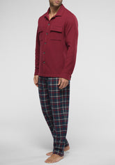 Soft Touch Milano Knit Overshirt Jacket - Ruby - 0504 rubino | Perofil