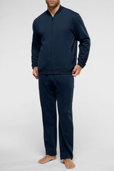 Open Zip Tracksuit in Warm Sweatshirt Fleece - Blue - 0023 blu | Perofil