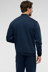 Open Zip Tracksuit in Warm Sweatshirt Fleece - Blue - 0023 blu | Perofil