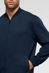 Open Zip Tracksuit in Warm Sweatshirt Fleece - Blue - 0023 blu | Perofil